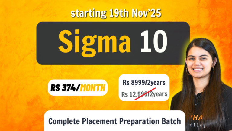 Sigma 10 By Apna College (Complete Placement Preparation) – Full Course Details